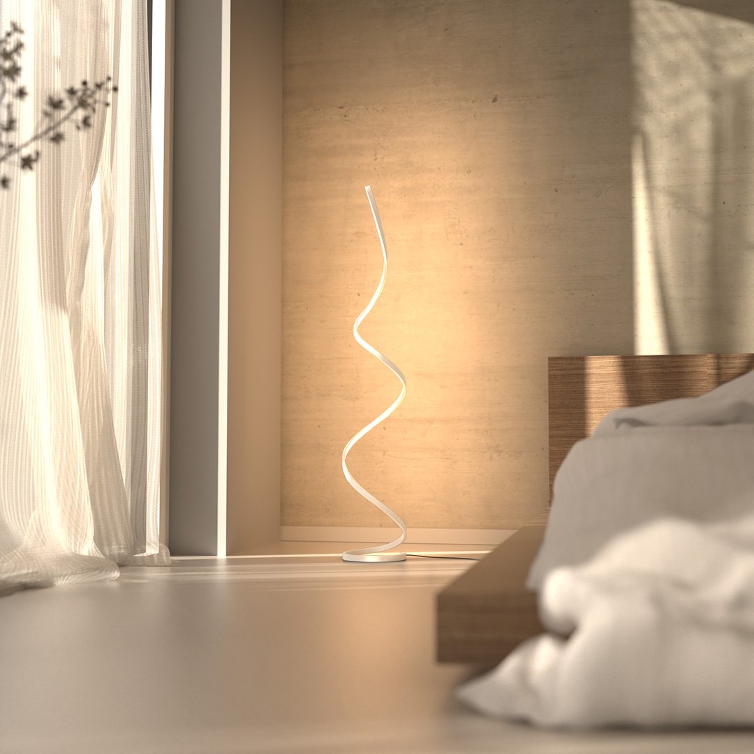 Spira Vloerlamp – Moderne Sculpturale LED Designlamp