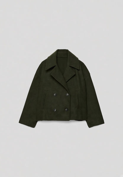 Valmira Korte Double-Breasted Jas voor Dames