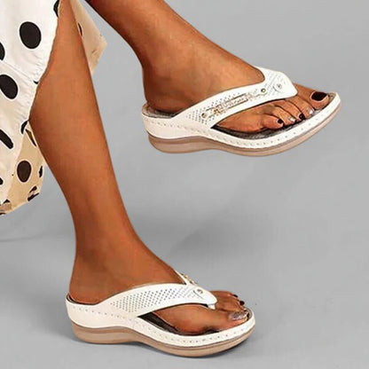 Sorena dames teenslippers orthopedisch comfort met steunzool