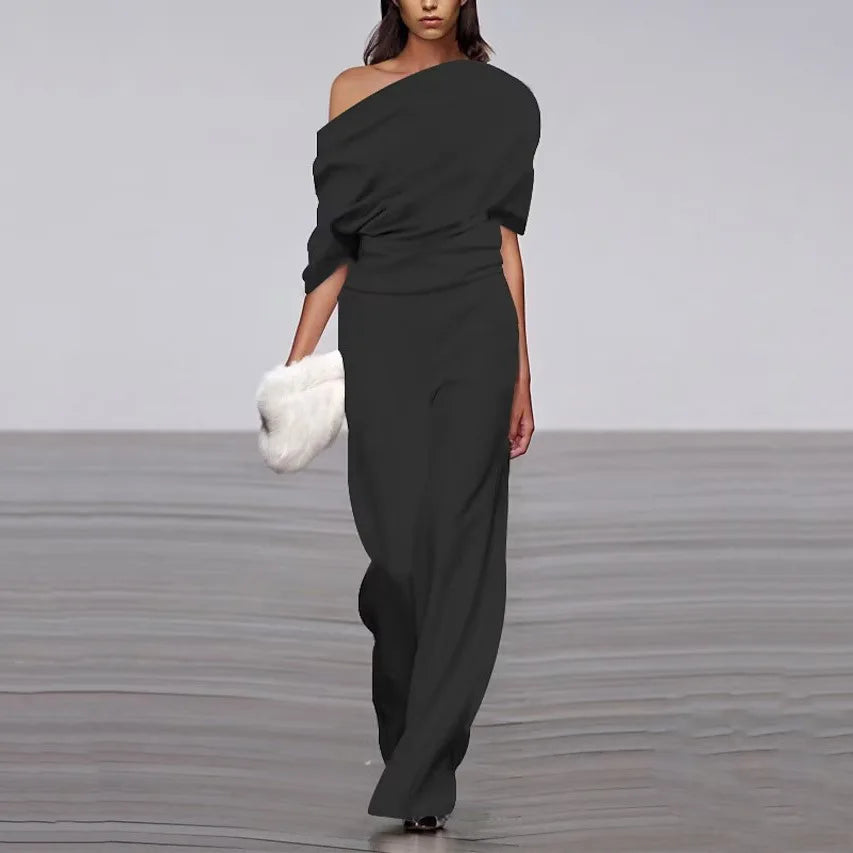 Elora Dames Jumpsuit Elegante Pasvorm Enkellang en Vrouwelijk