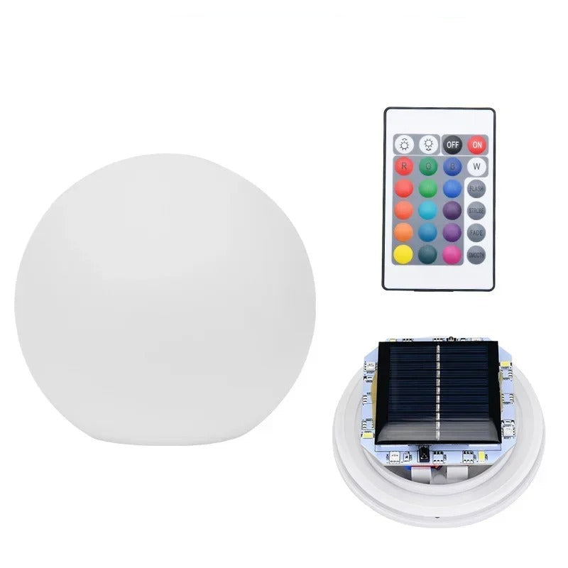 Kleurgloed | Waterdichte Solar Tuinballen met RGB LED