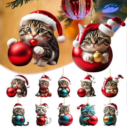 Katten Kerstversiering - Schattige Feestelijke Boomdecoratie