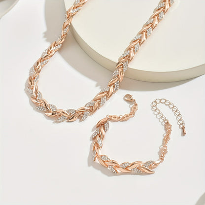 Elegante Strass Vissenstaart Set