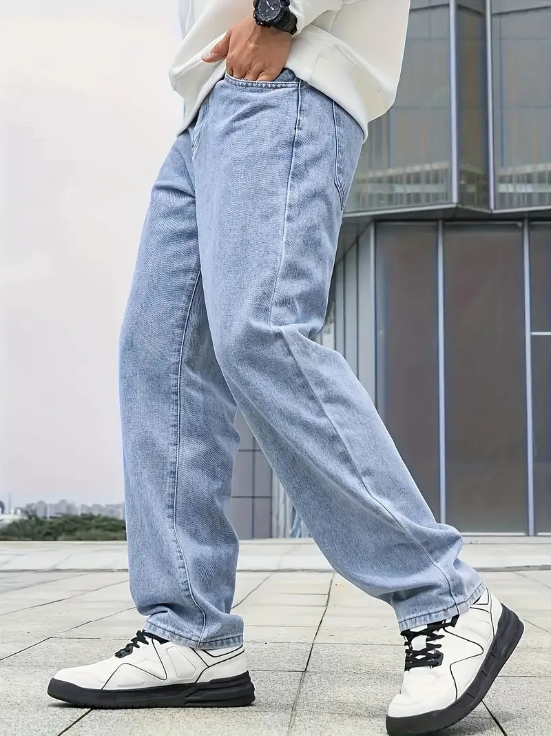 Daan Heren Jeans – Losse Pasvorm met Casual en Tijdloze Look