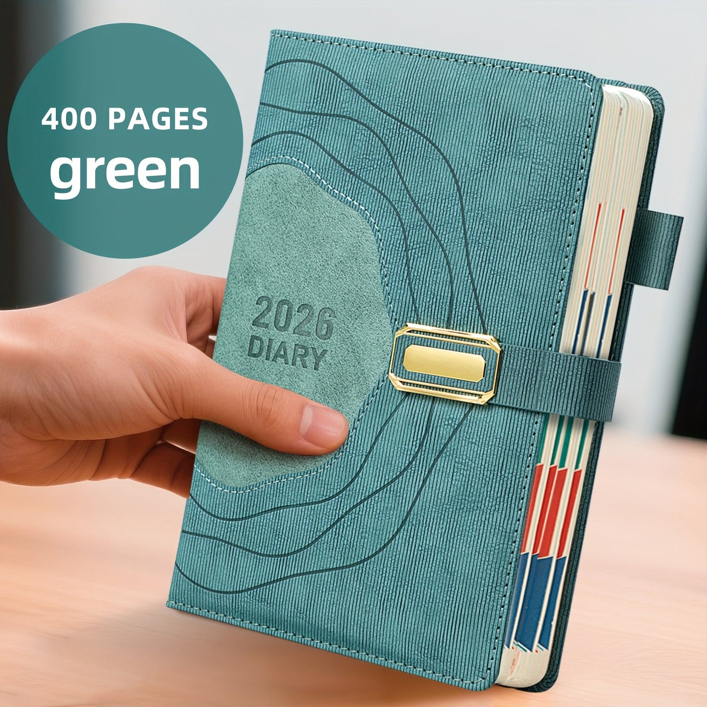 Plandora 2026 Dagplanner – Luxe Bureauagenda met 400 Pagina's