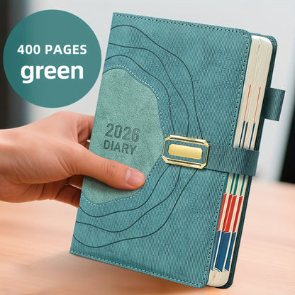 Plandora 2026 Dagplanner – Luxe Bureauagenda met 400 Pagina's