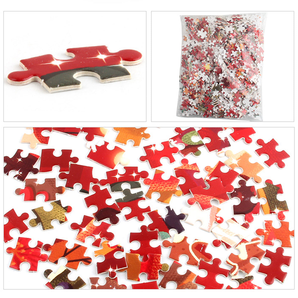 Kerstoria – Kerstpuzzel 1000 Stukjes met Kerstman en Sneeuwpop