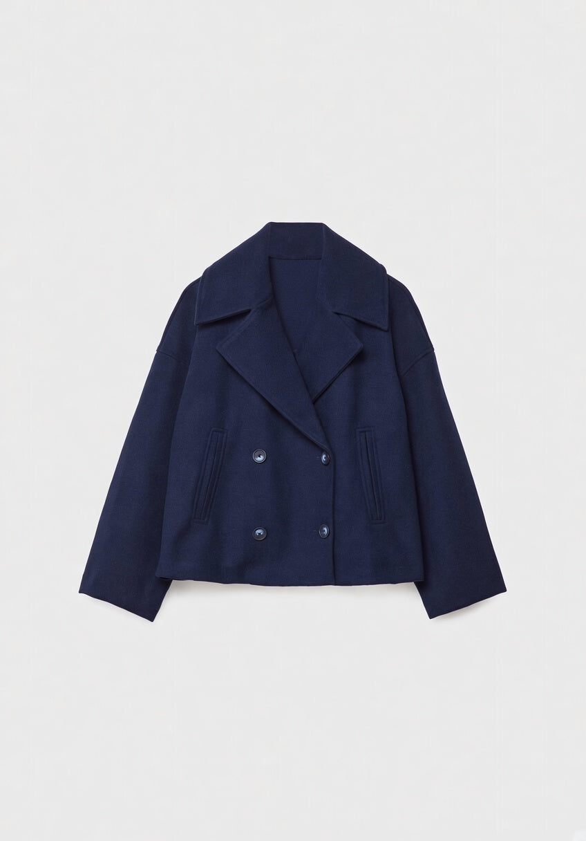 Valmira Korte Double-Breasted Jas voor Dames
