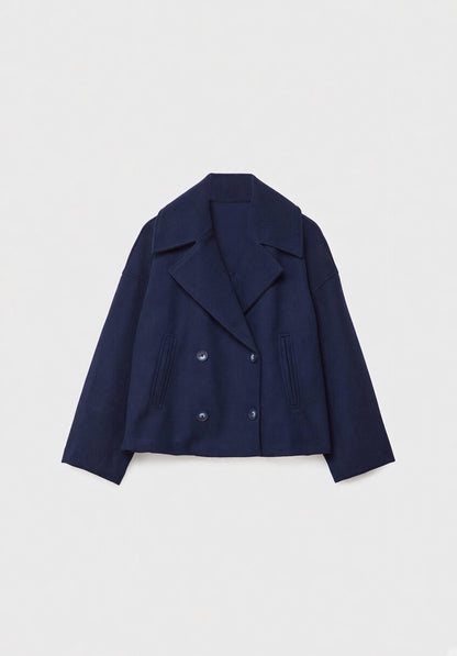 Valmira Korte Double-Breasted Jas voor Dames