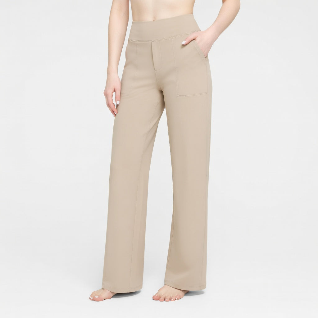 ComfortStretch Damesbroek – Hoge Taille Elastische Comfort Fit Broek