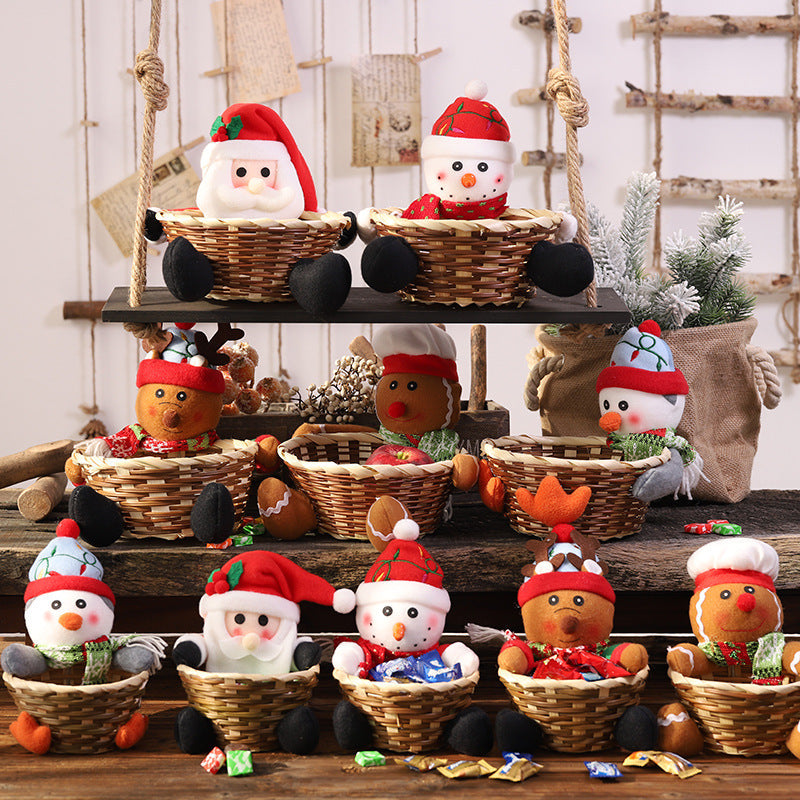 Kerst Snoepmandje – Klein Mandje voor Kinderen en Feestdecoratie