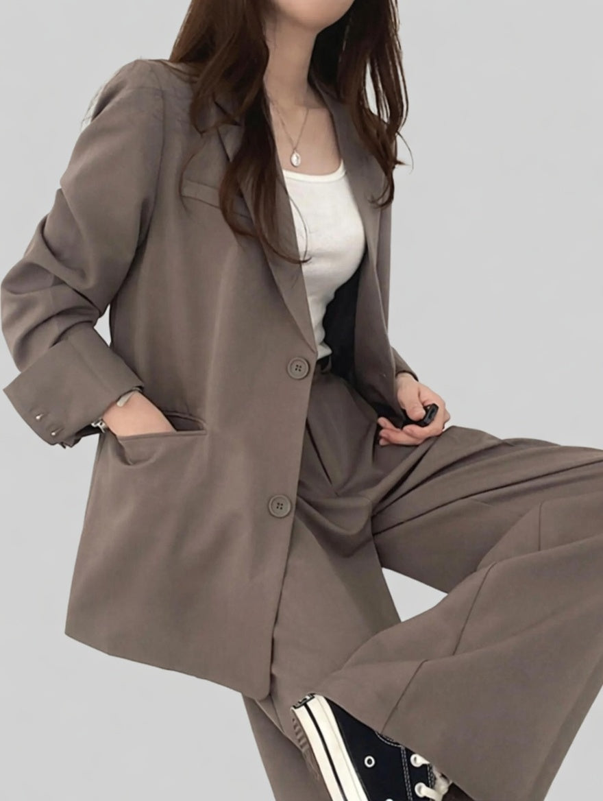 Velandra Dames Pak – Elegant Tweedelig Pak met Blazer en Broek