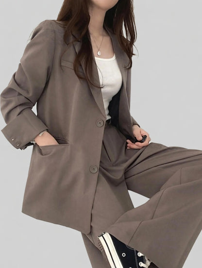 Velandra Dames Pak – Elegant Tweedelig Pak met Blazer en Broek