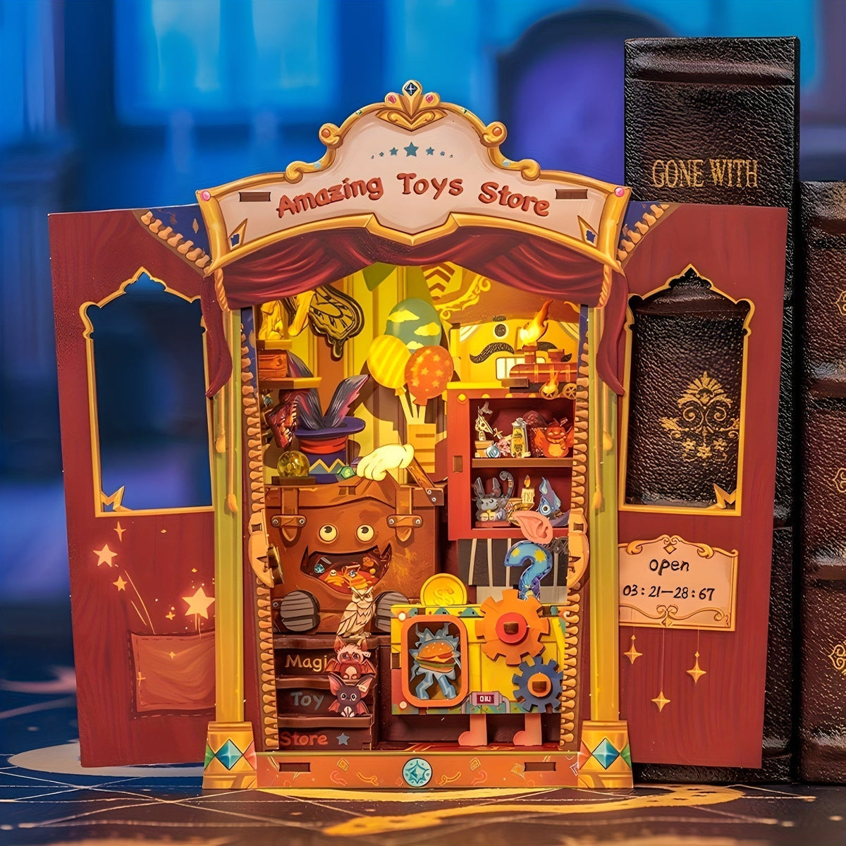 Miniatuur Uilenboekhandel Bouwpakket met Verlichting – 3D Puzzel