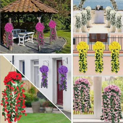 Livia Orchideeën Cascade Kunstbloemen Hangdecoratie 75 cm