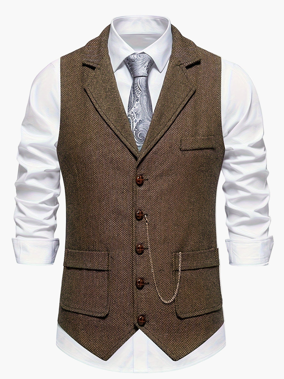Herenvest – Klassiek Elegant Vest met Moderne Pasvorm voor Feest en Kantoor