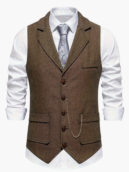 Herenvest – Klassiek Elegant Vest met Moderne Pasvorm voor Feest en Kantoor