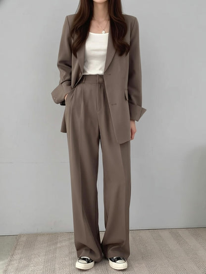 Velandra Dames Pak – Elegant Tweedelig Pak met Blazer en Broek
