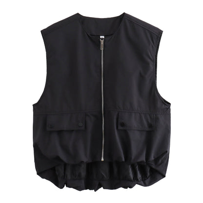LichtFlow Dames Gilet met Luchtige Pasvorm en Tijdloze Stijl