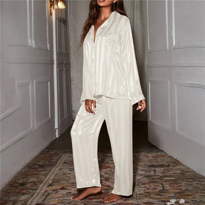 Zijdezacht Dames Pyjamaset Luxe Nachtkleding Comfortabele Pasvorm