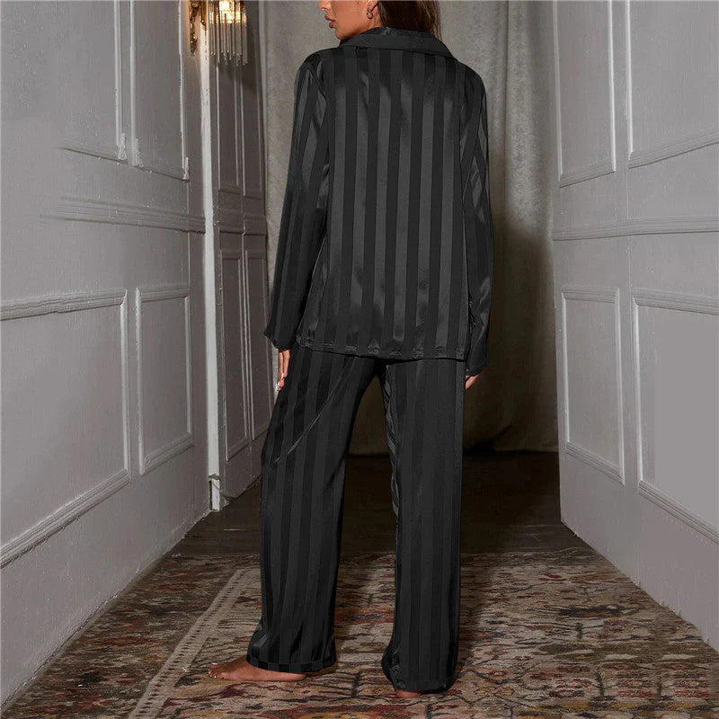 Zijdezacht Dames Pyjamaset Luxe Nachtkleding Comfortabele Pasvorm