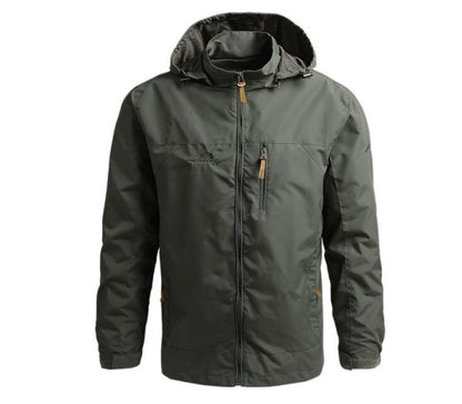 Legerstorm – Herenjas met Capuchon, Ritssluiting en Tactische Look