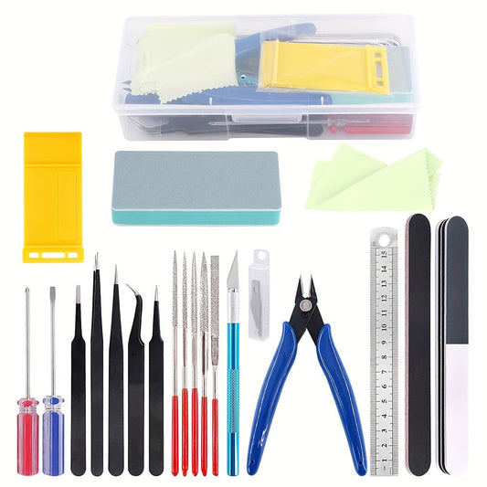 21-delige Precisie Modelbouwset – ModelFix Gereedschapset