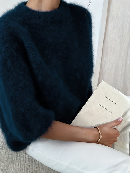 Damestrui Elegant Lange Mouwen Oversized Gebreid Herfst/Winter – Casual Stijl