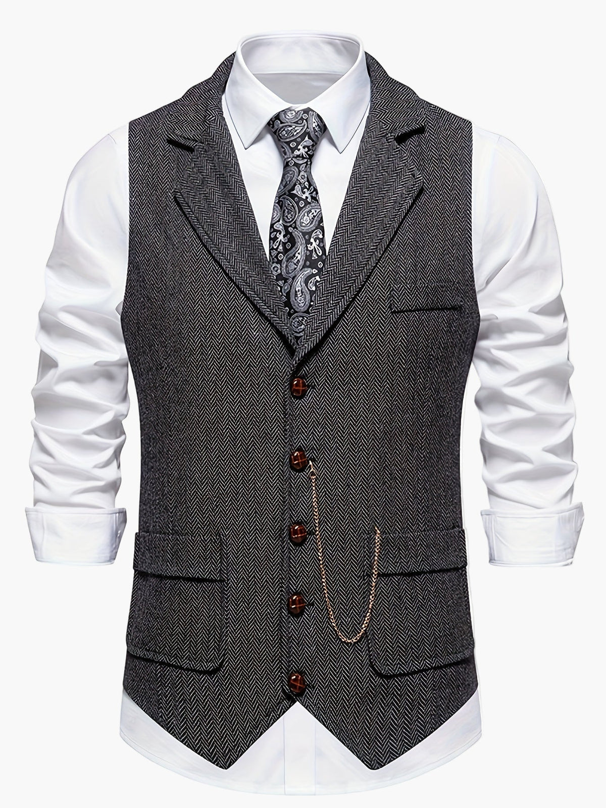 Herenvest – Klassiek Elegant Vest met Moderne Pasvorm voor Feest en Kantoor