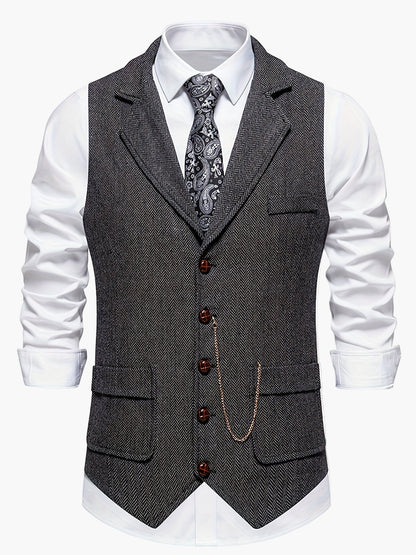 Herenvest – Klassiek Elegant Vest met Moderne Pasvorm voor Feest en Kantoor