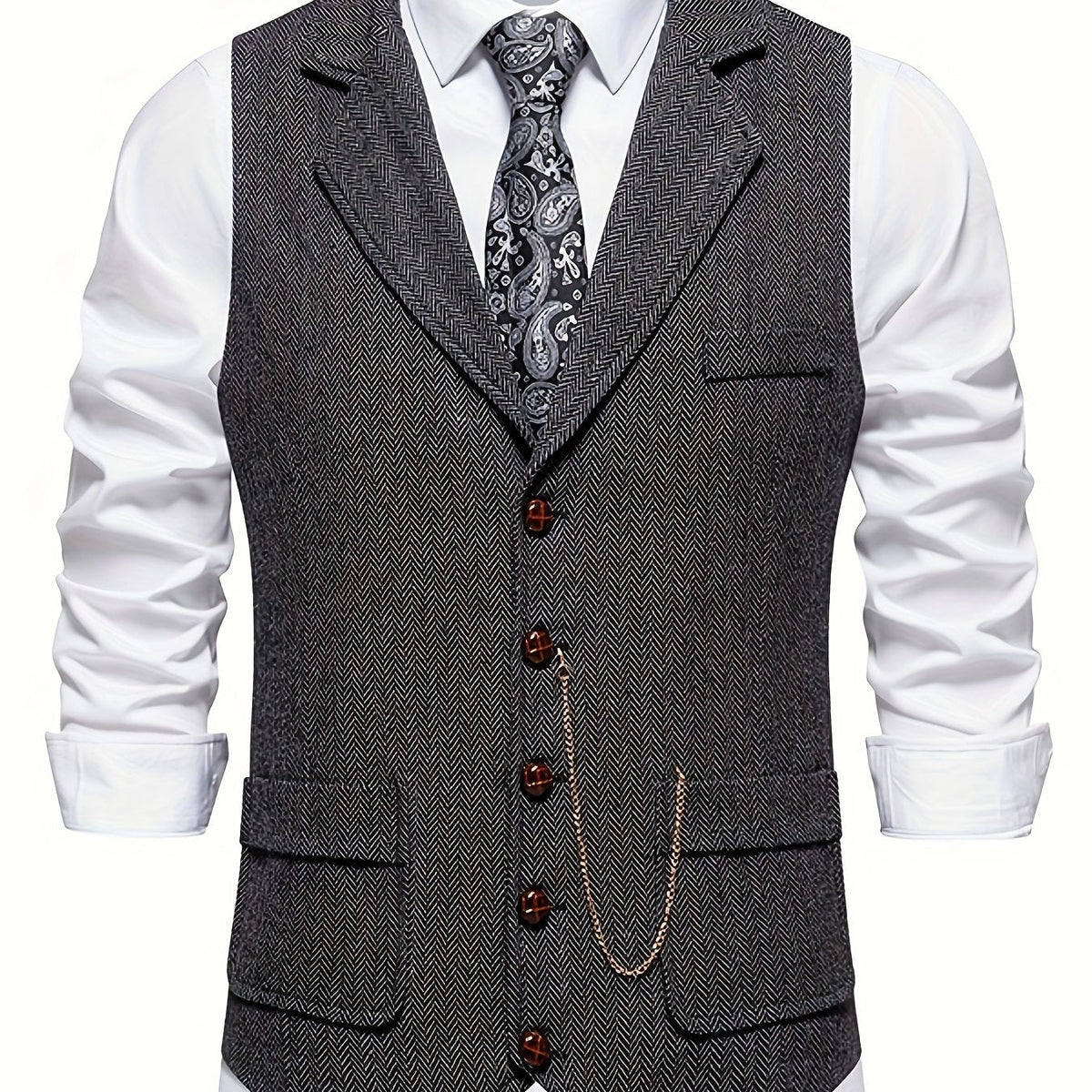 Herenvest – Klassiek Elegant Vest met Moderne Pasvorm voor Feest en Kantoor