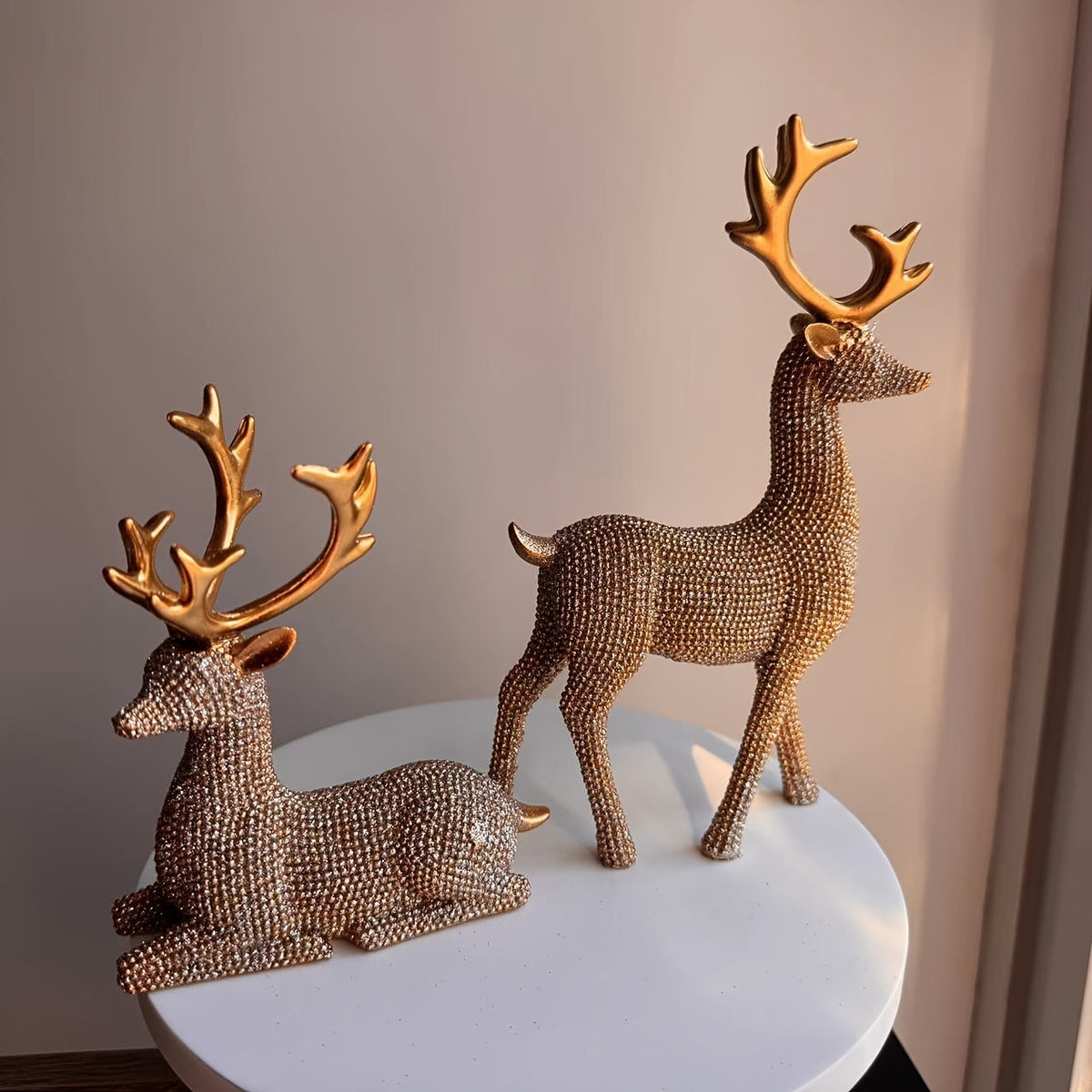 RendierPracht Set van 2 – Feestelijke Kerstdecoratie