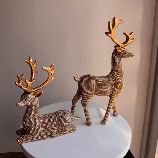 RendierPracht Set van 2 – Feestelijke Kerstdecoratie