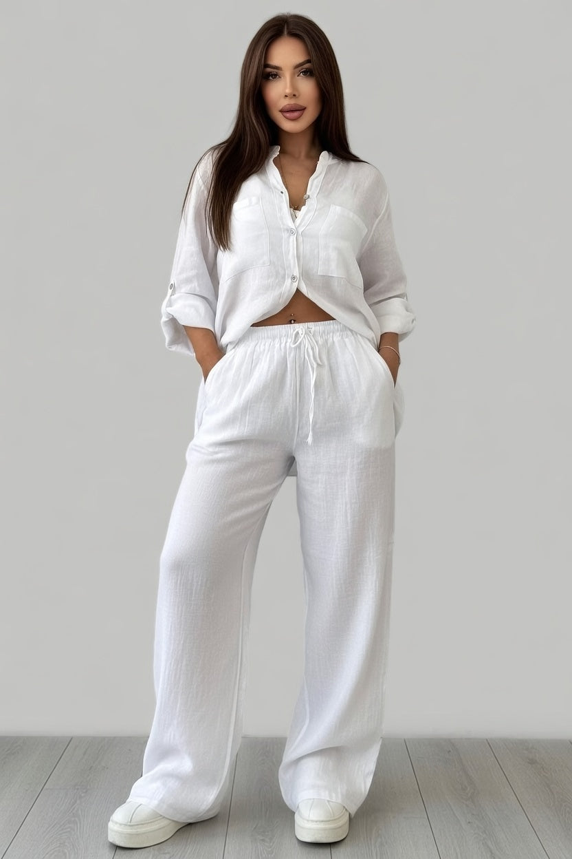 Elegant Tweedelig Damespak Lisanne – Blazer & Broek Set