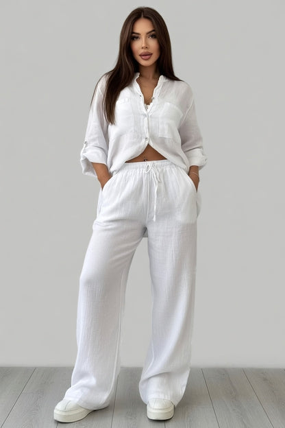 Elegant Tweedelig Damespak Lisanne – Blazer & Broek Set