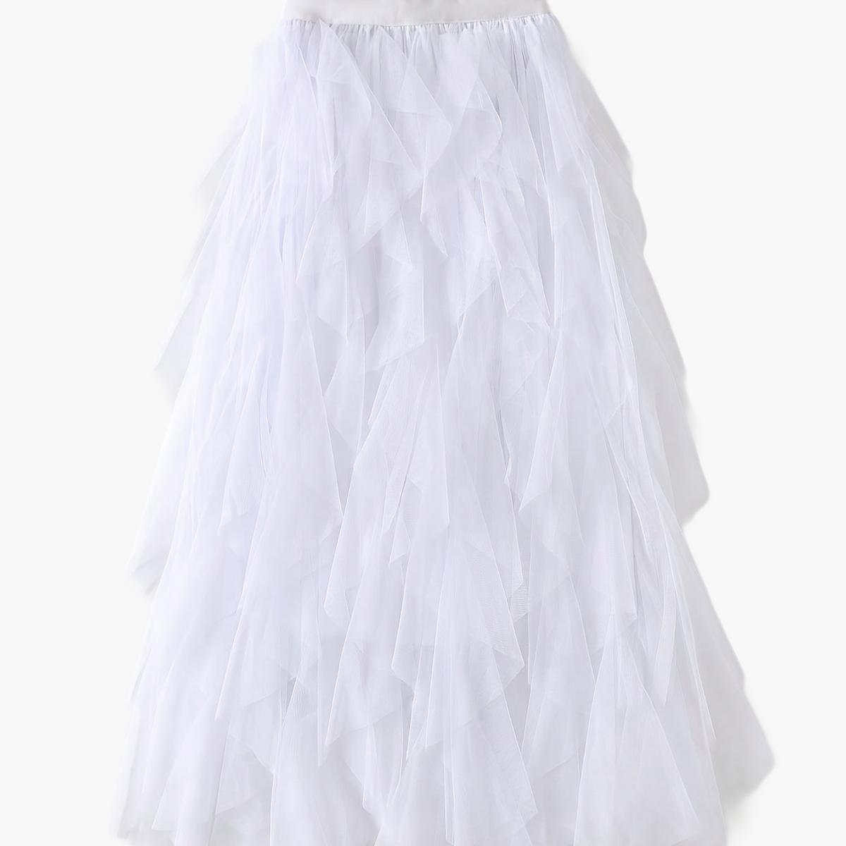 Damesrok Elegante Meerlaags Volant Romantische Feestjurk