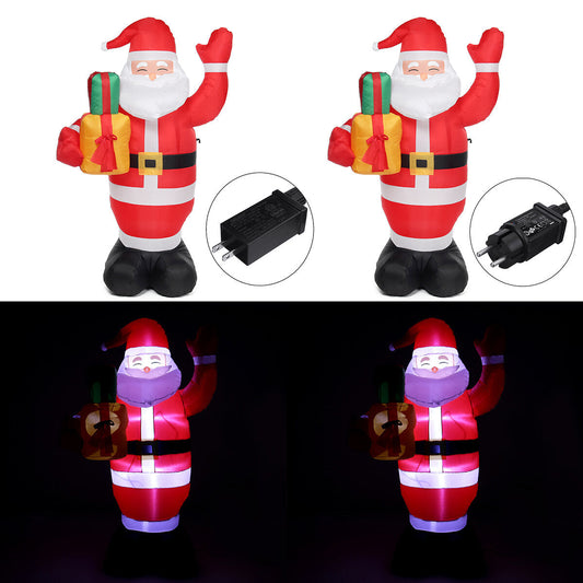 Opblaasbare Kerstman 150 cm met LED Verlichting voor Binnen en Buiten