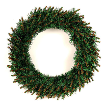 Kerstkrans met LED – Groene Deur- en Wanddecoratie voor Kerst