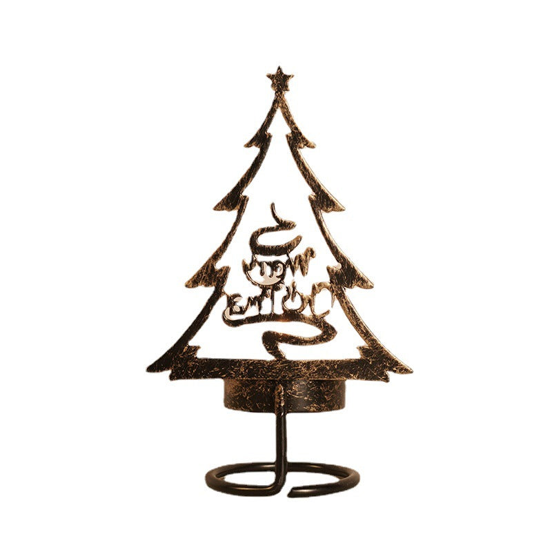 FestiveFlames - Kandelaar van ijzer in de vorm van een kerstboom