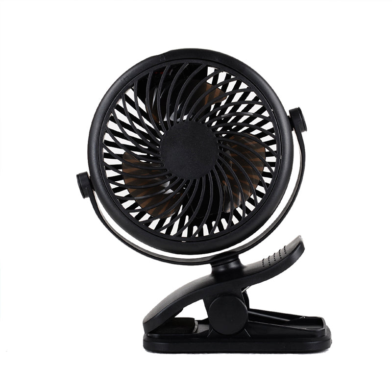 BriesKlem USB Klemventilator Draadloos 360° Oplaadbaar en Draaibaar