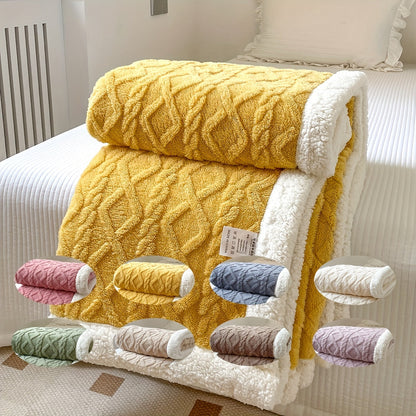 ZachtNest Omkeerbare Fleece Deken – Warme Plaid voor Alle Seizoenen