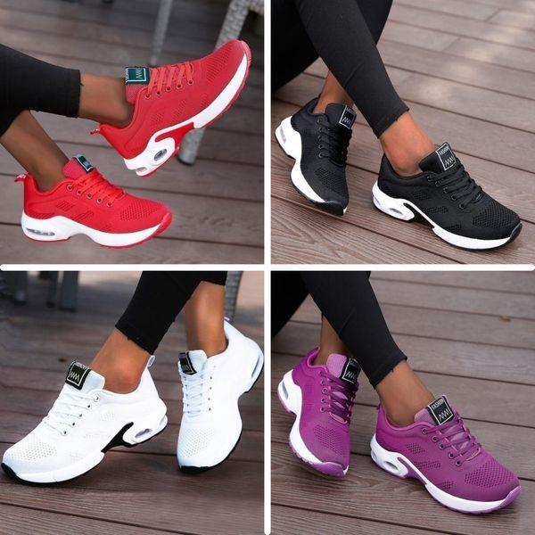 LoopVitaal Comfort Sneakers met Schokdempende Zool en Veters