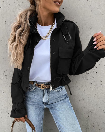 Yara Dames Cropped Bomberjack – Stoer Jack voor Herfst