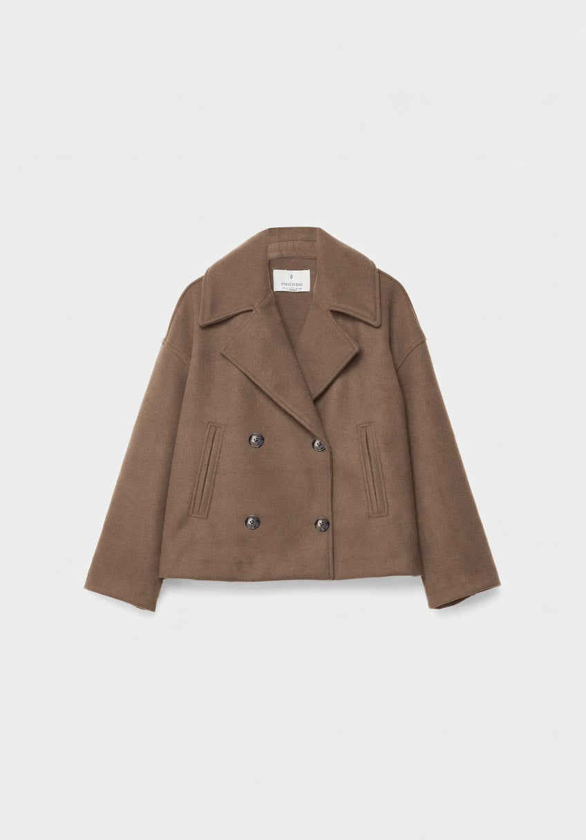 Valmira Korte Double-Breasted Jas voor Dames