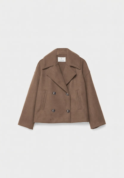 Valmira Korte Double-Breasted Jas voor Dames