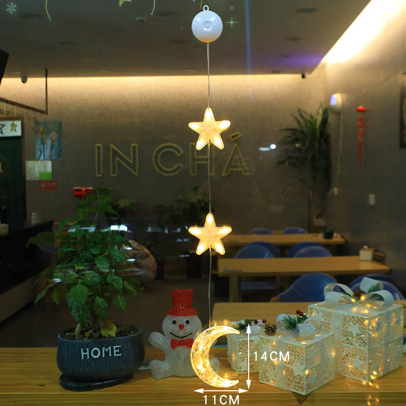Kerst Raamverlichting met Zuignap – 10 LED Warmwit Licht IP44
