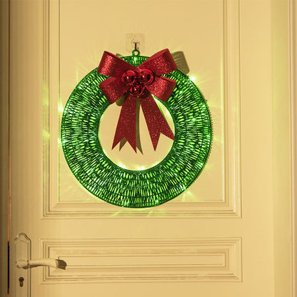 GoudenGloed Verlichte Kerstkrans 50 cm met 140 LED-lampjes