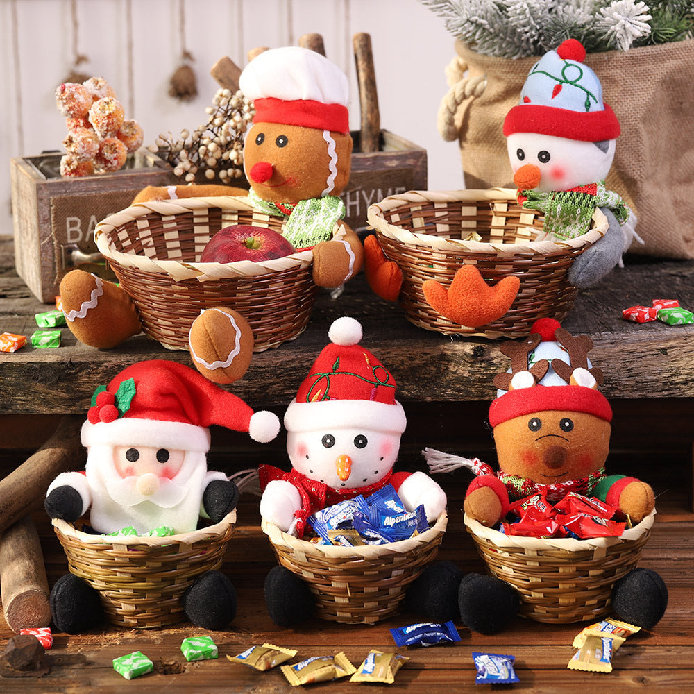 Kerst Snoepmandje – Klein Mandje voor Kinderen en Feestdecoratie