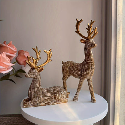 RendierPracht Set van 2 – Feestelijke Kerstdecoratie
