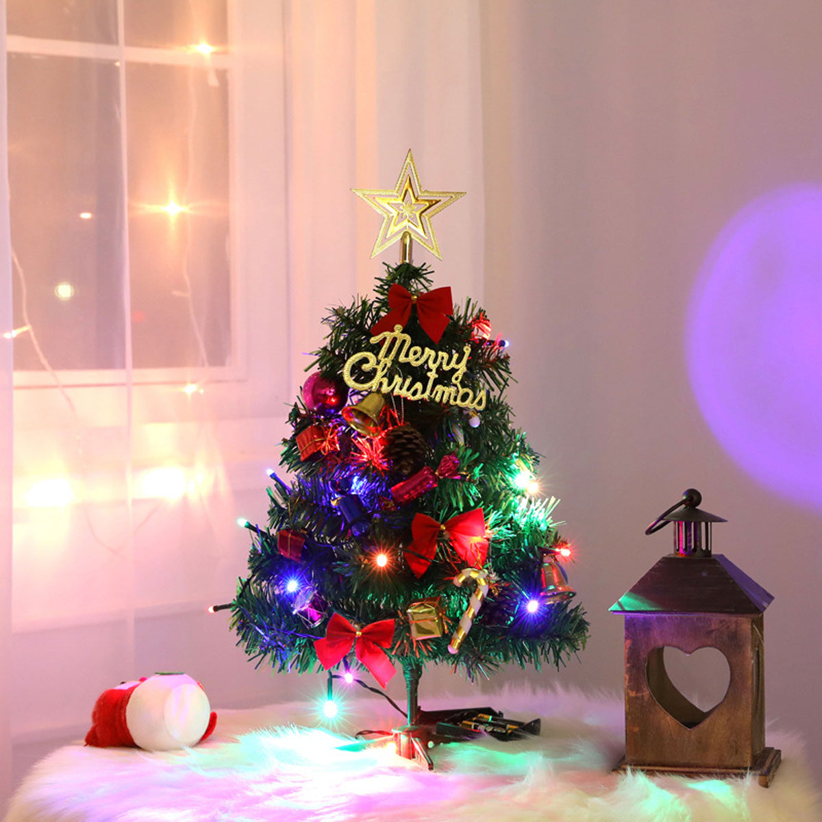 Tafelboom Lumi – Kunstkerstboom van 50 cm met LED-verlichting